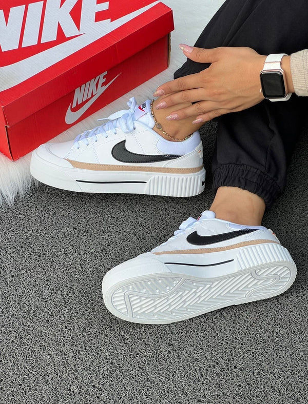 Tenis Court Legacy Blanco Negro.