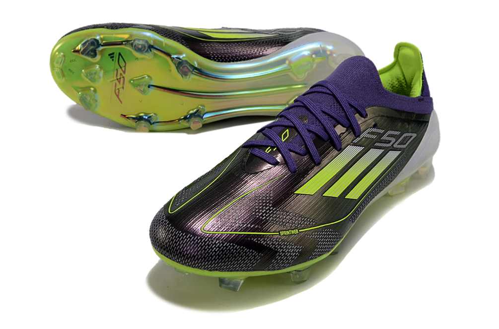 Guayos F50 Blanco Morado con Cordon.