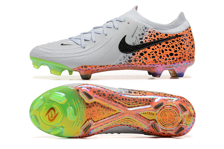Nike Phantom Gx Blanco Naranja Leopardo Sin Bota.