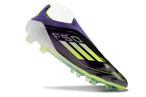 Guayos F50 Messi Morado Verde Sin Cordon.
