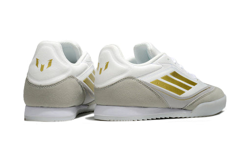 Zapatillas F50 Blanco Dorado.
