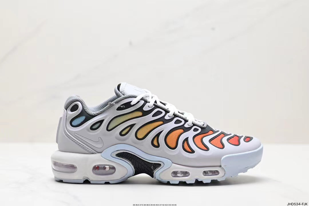 Tenis Air Max Plus Blanco Naranja