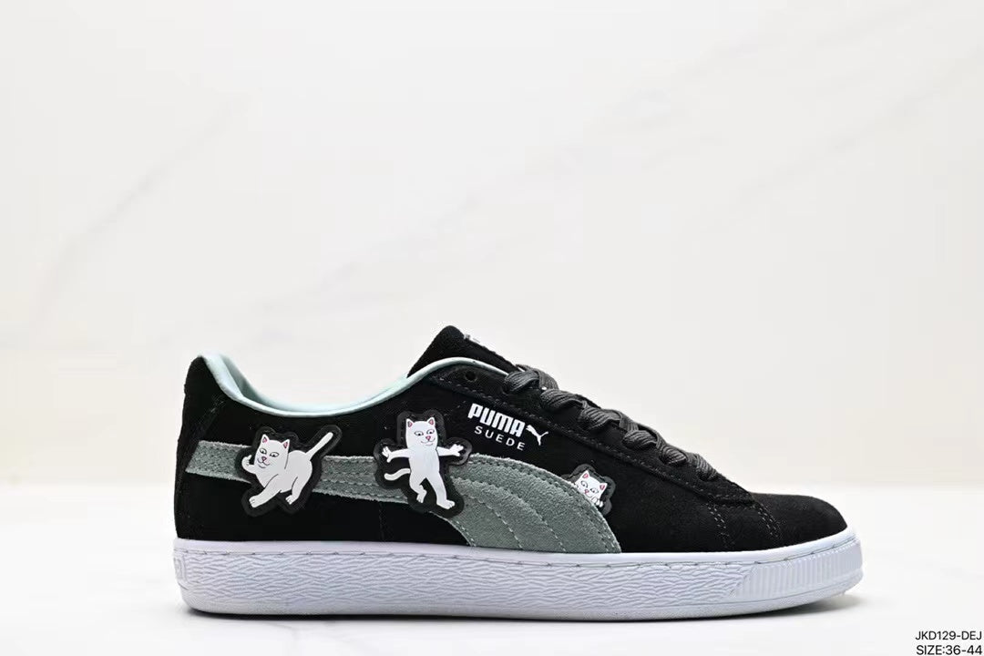 Tenis Suede XL Negro Verde.