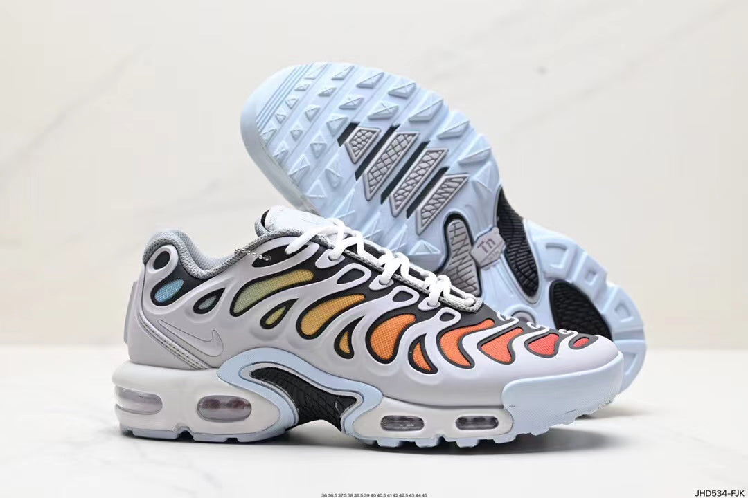 Tenis Air Max Plus Blanco Naranja