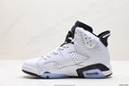 Tenis Jordan 6 Retro Blanco Negro.