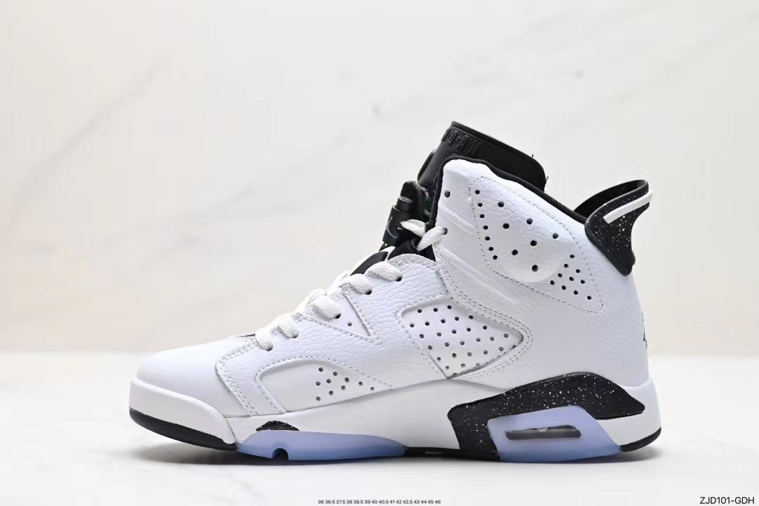 Tenis Jordan 6 Retro Blanco Negro.