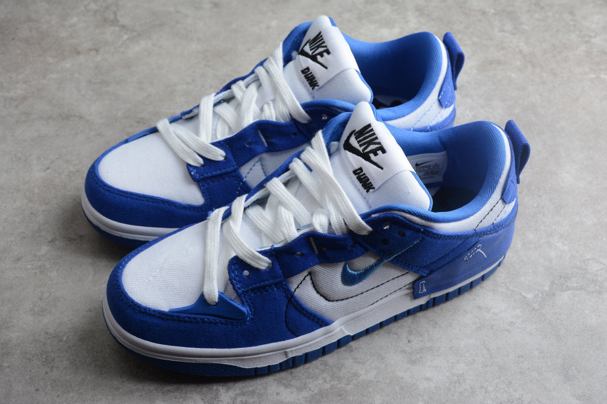 Tenis SB Dunk Low Blanco Azul Disrupt 2
