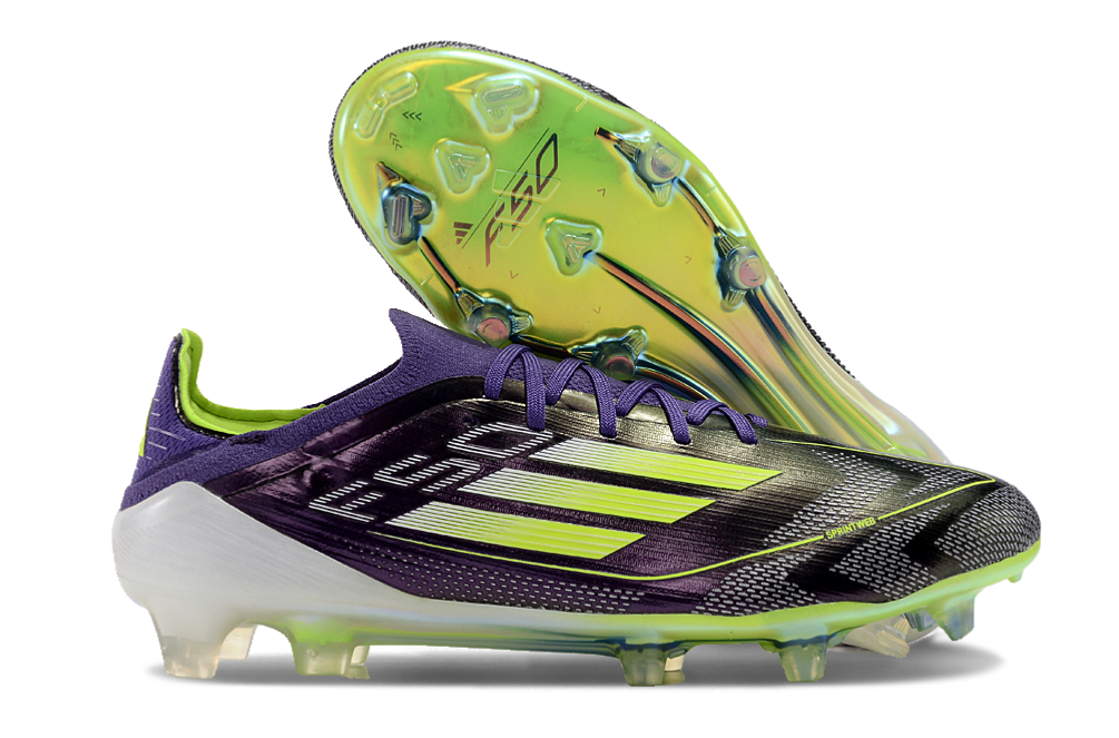 Guayos F50 Blanco Morado con Cordon.