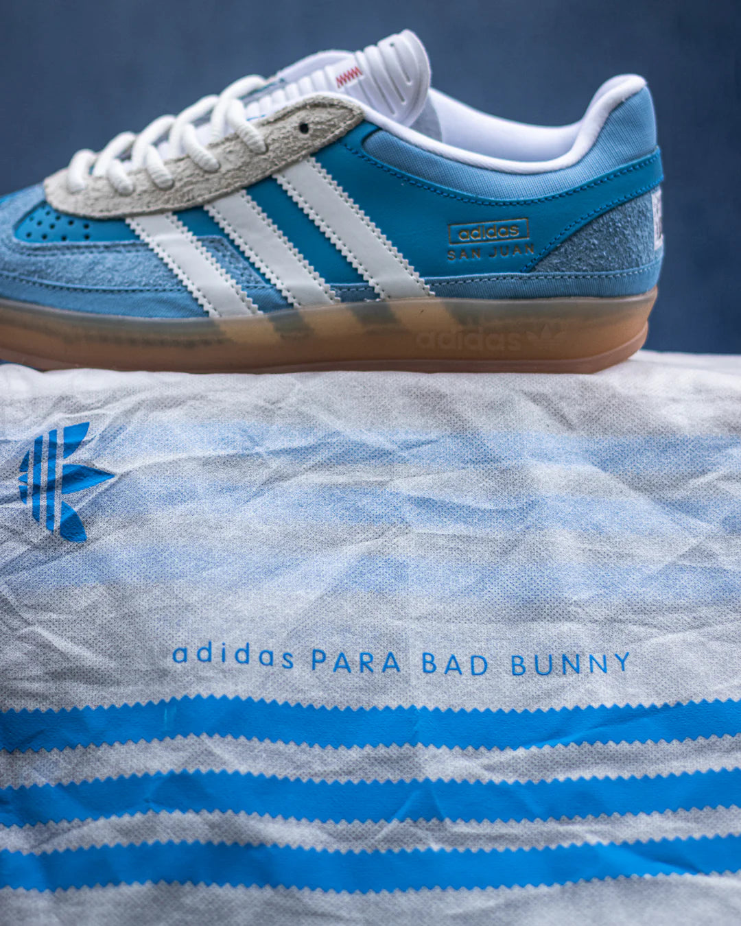 Tenis Gazelle Azul.