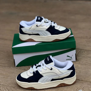 Tenis Puma 180 Azul Oscuro Blanco.