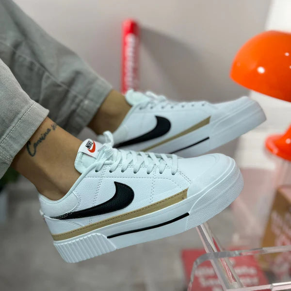 Tenis Court Legacy Blanco Negro.