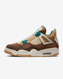 Tenis Jordan 4 Retro Cafe Oscuro y Claro.