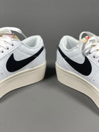 Tenis Blazer Low Pataforma Blanco Negro.