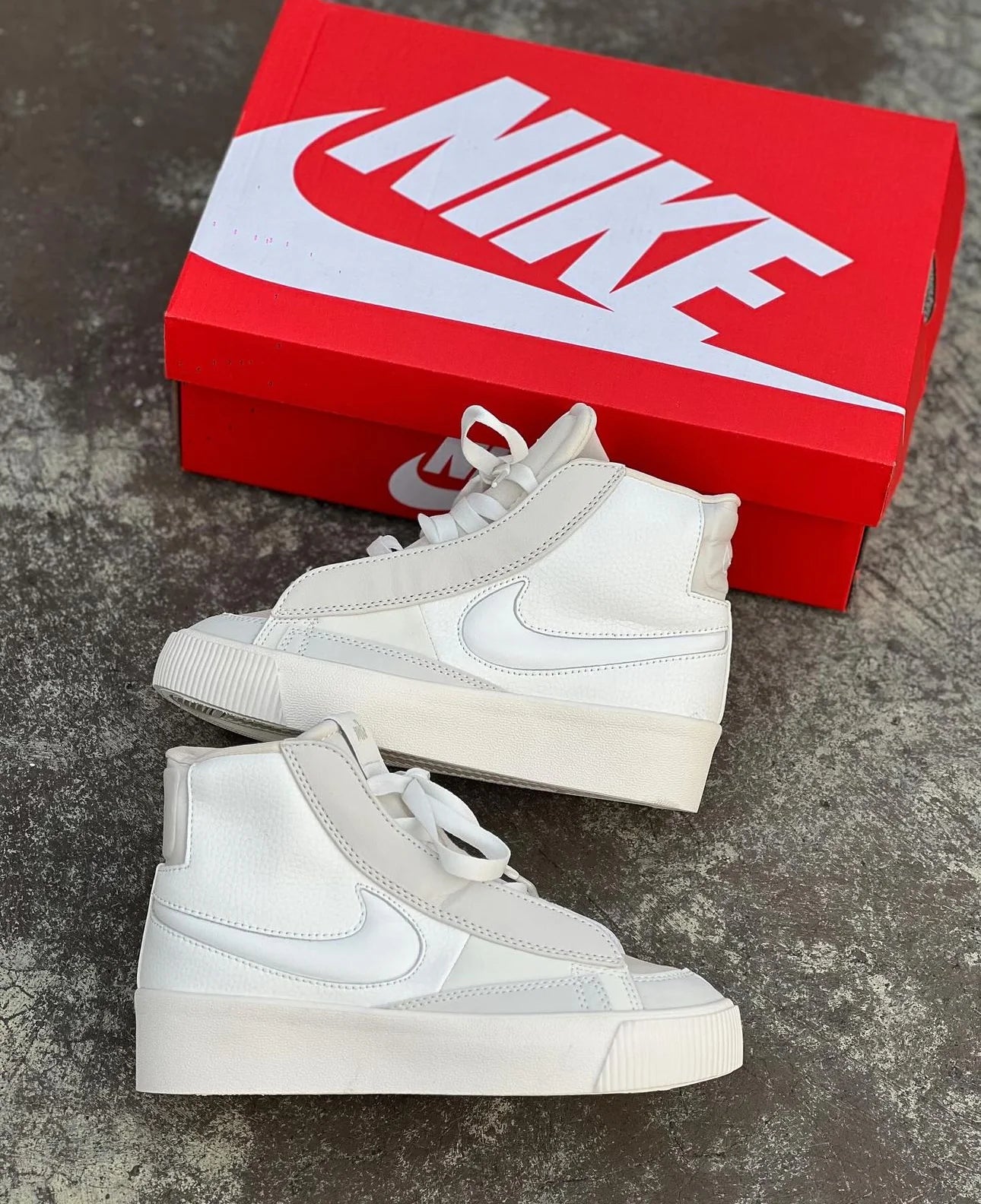 Tenis Blazer Low Pataforma Blanco Bota.