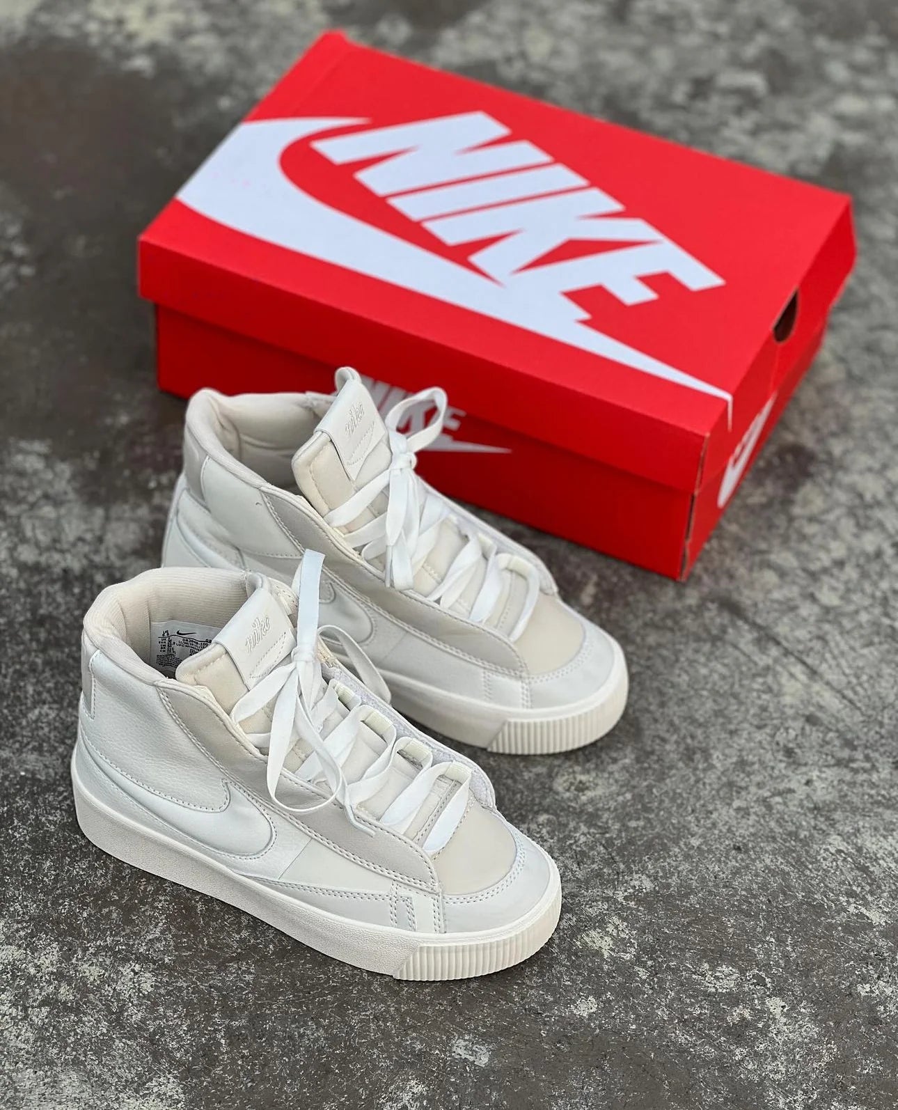 Tenis Blazer Low Pataforma Blanco Bota.