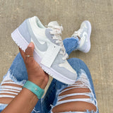 Tenis Jordan 1 Retro Sin Bota Azul Claro.