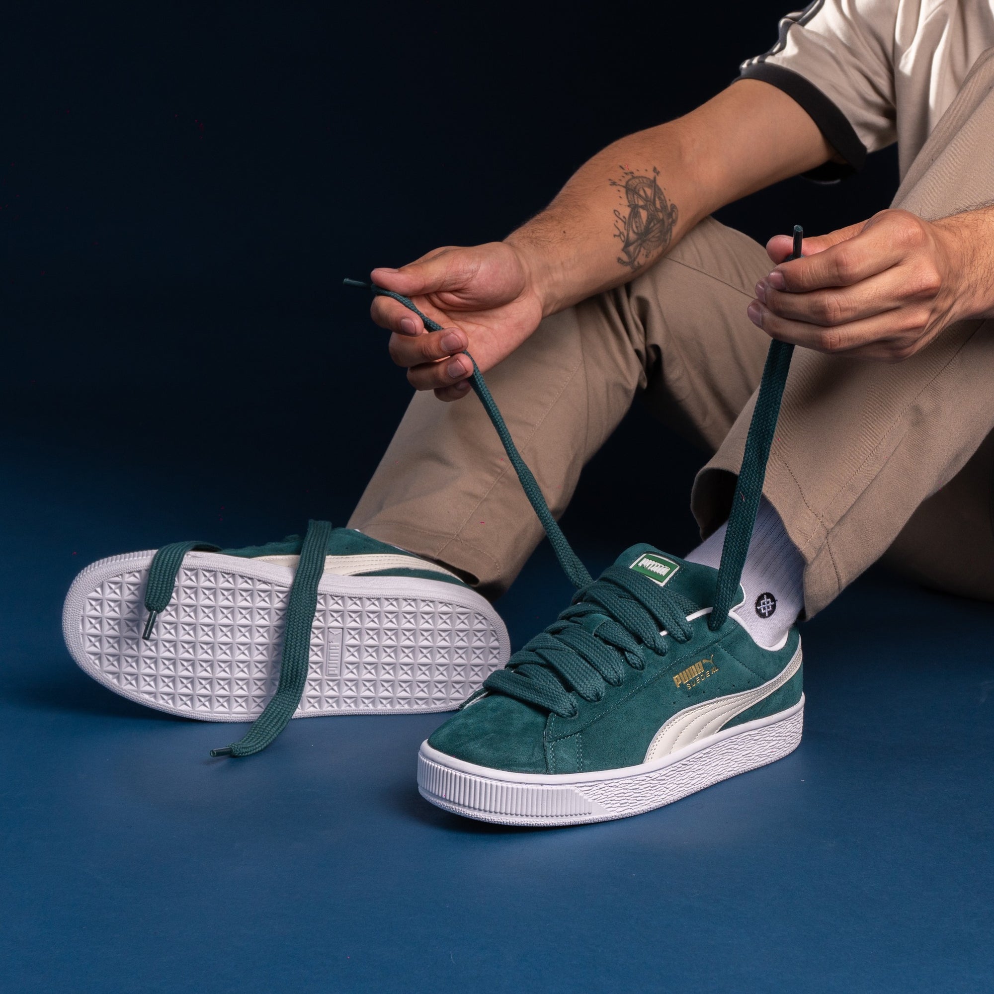 Tenis Suede XL Verde.