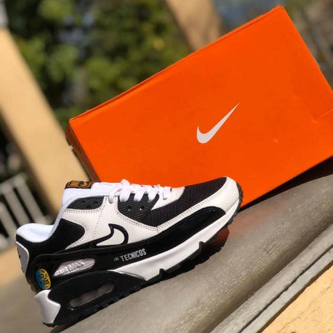 Tenis Air Max 90 Blanco Negro.