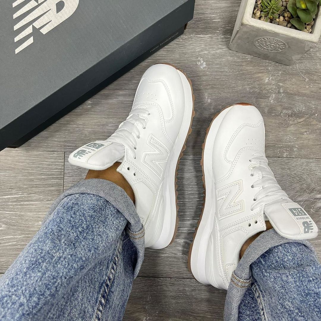 Tenis New Balance 574 Blanco