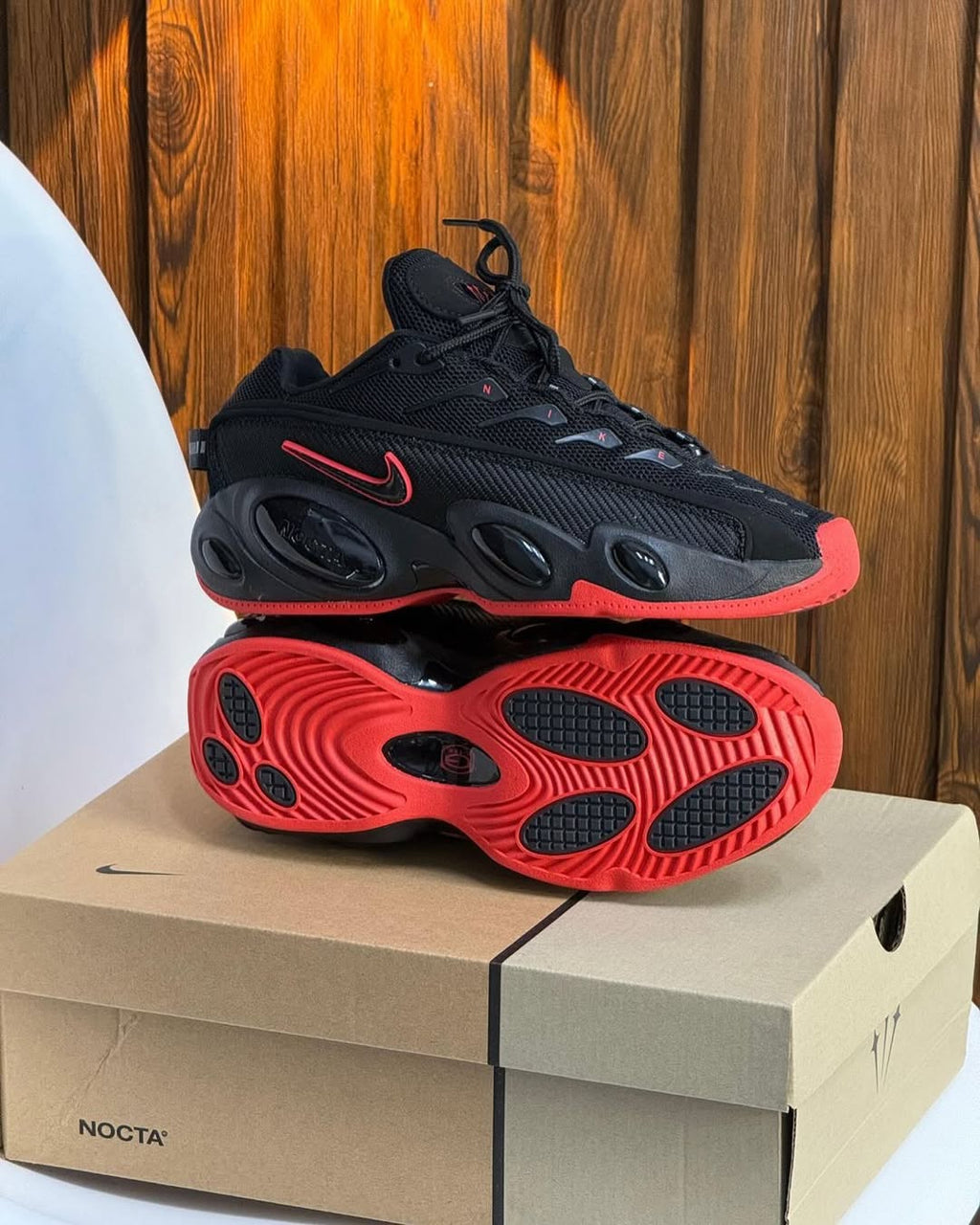 Tenis Step Air Terra/Nocta Negro Rojo.