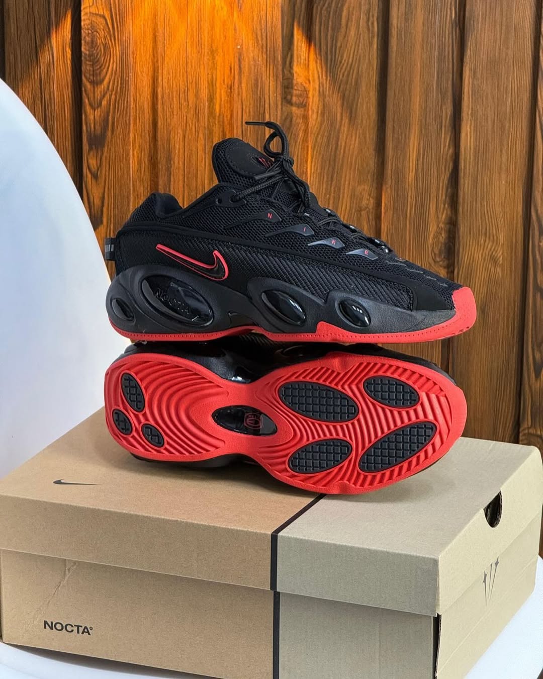 Tenis Step Air Terra/Nocta Negro Rojo.