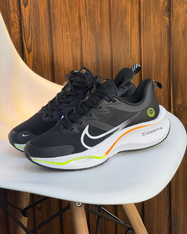Tenis Air Max x Happy Negro Blanco Verde.