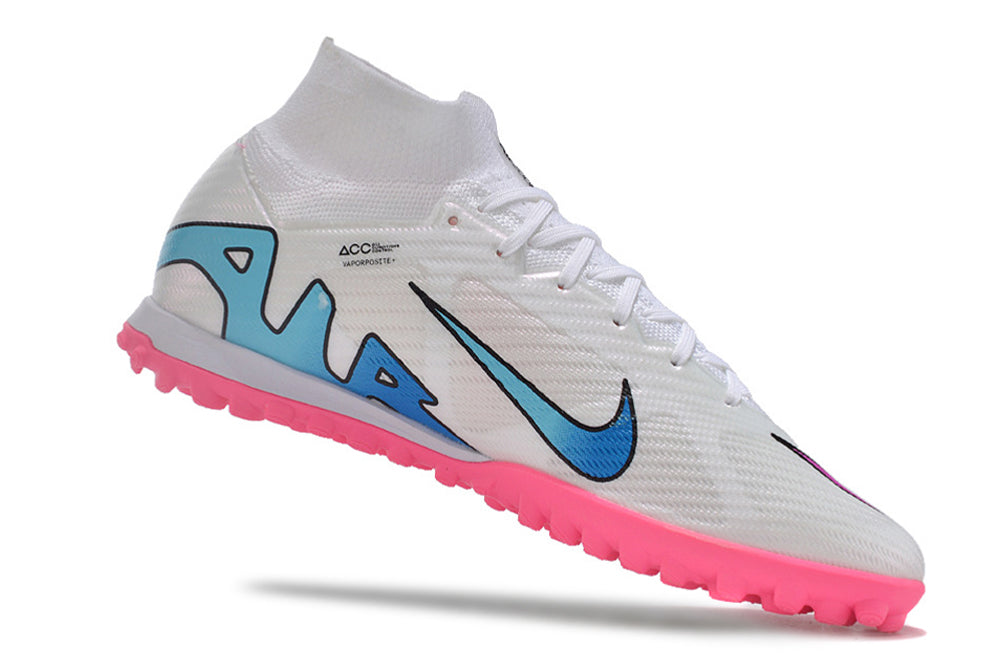 Zapatillas Air Zoom Bota Azul Rosa.