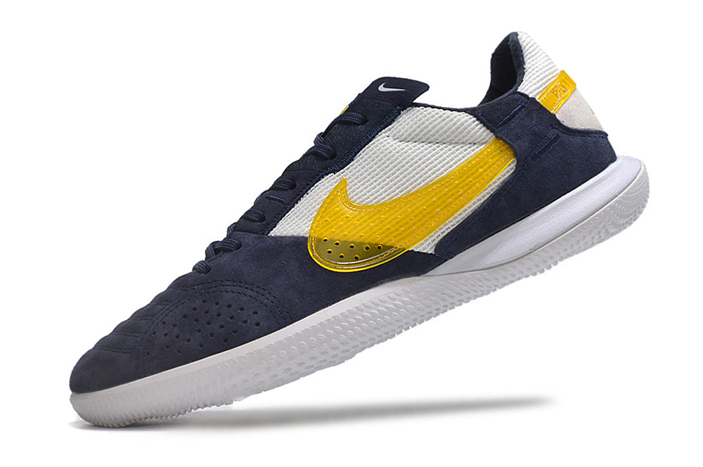 Zapatillas Streetgato Suela lisa Azul Oscuro y Amarillo.