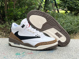 Tenis Jordan 3 Retro Travis Scott Blanco Cafe.