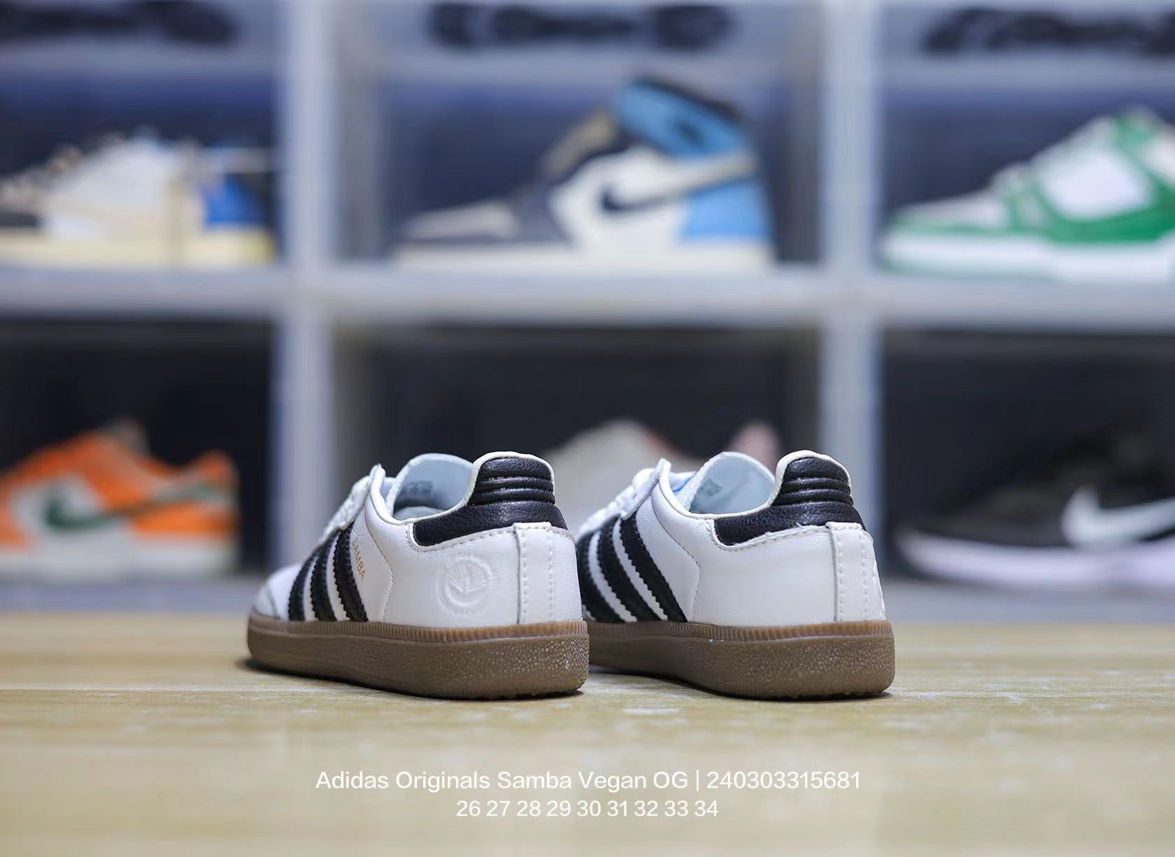 Tenis Samba Blanco Negro.