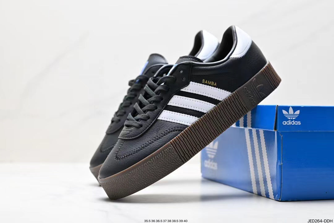 Tenis Samba Plataforma Negro.
