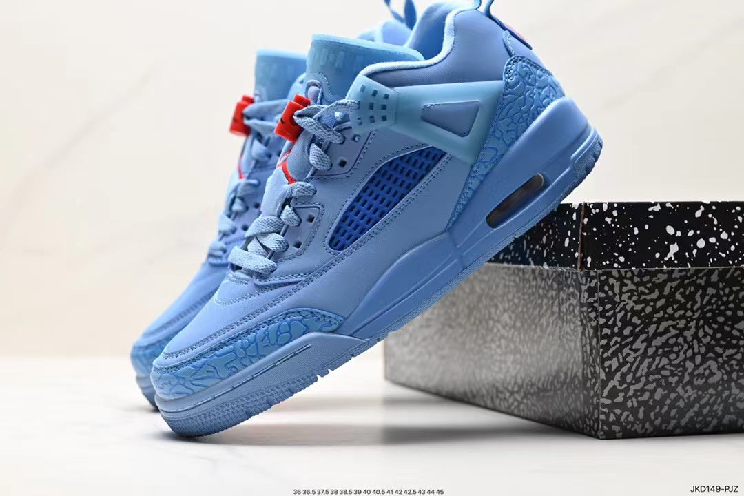 Tenis Jordan Spizike Low Azul.