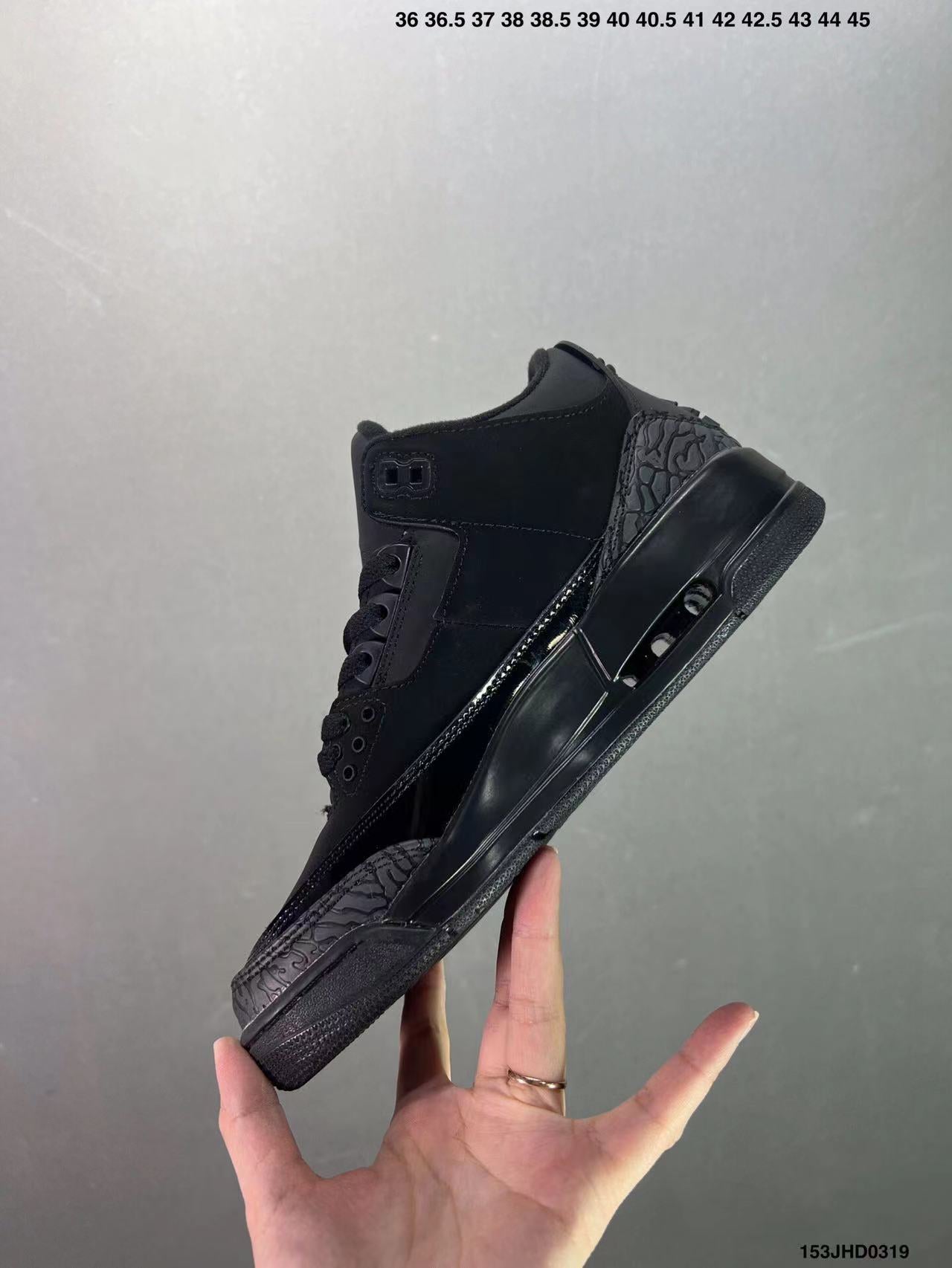 Tenis Jordan 3 Retro Negro.