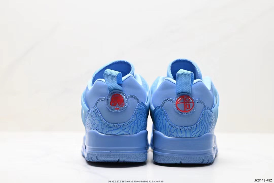 Tenis Jordan Spizike Low Azul.