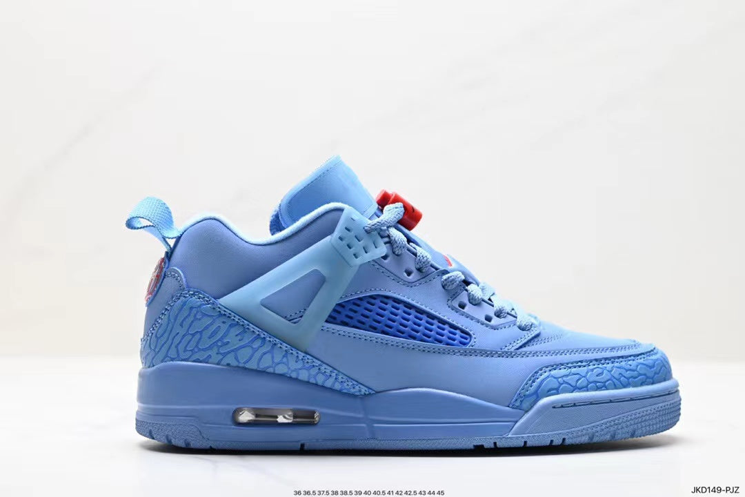 Tenis Jordan Spizike Low Azul.