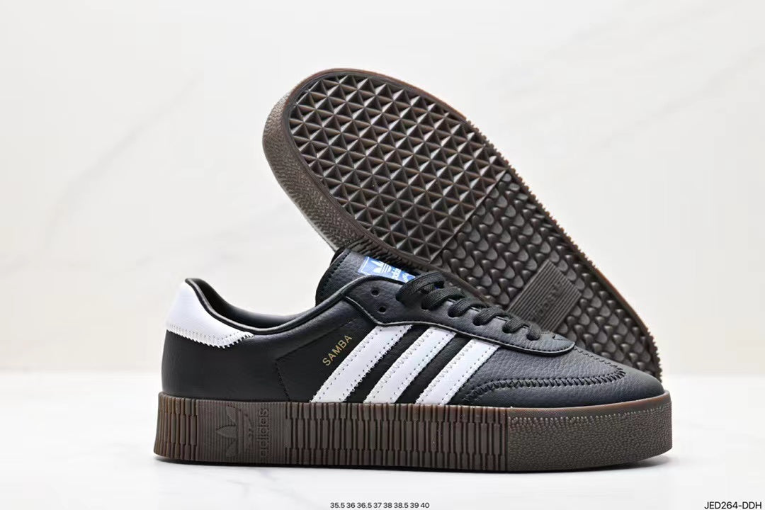 Tenis Samba Plataforma Negro.
