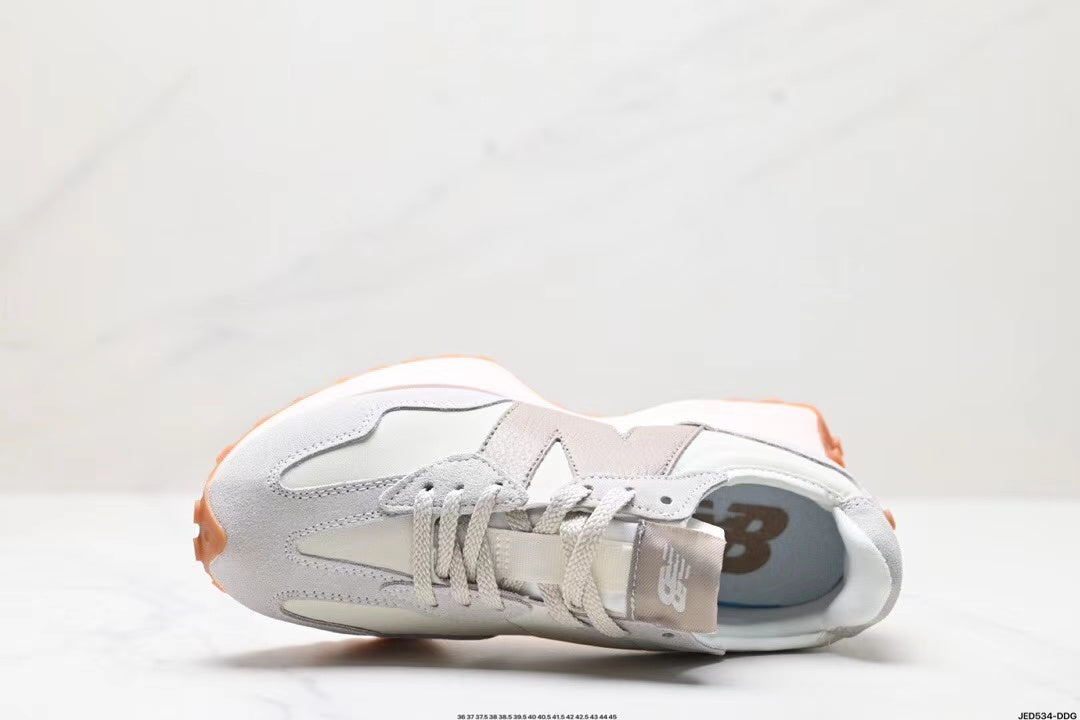 Tenis New Balance 327 Blanco Gris.