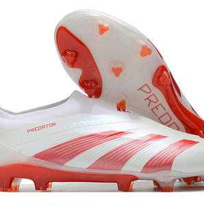 Guayos Predator Accuracy 30 Elite Blanco Rojo Sin Cordon.