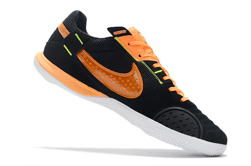 Zapatillas Streetgato Suela lisa negro naranja