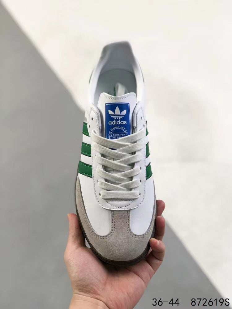 Tenis Samba Blanco Verde.