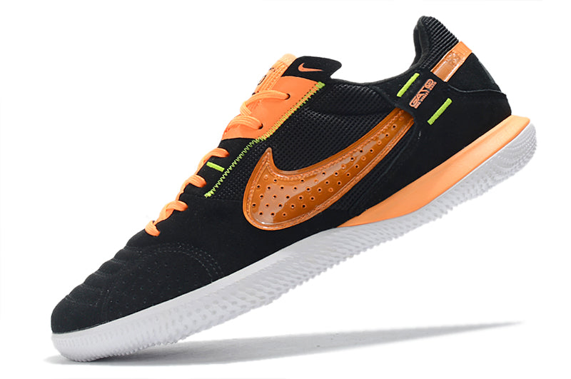 Zapatillas Streetgato Suela lisa negro naranja