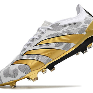Guayos Predator Accuracy 30 Elite Dorado Blanco Sin Lengueta.