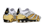 Guayos Predator Accuracy 30 Elite Dorado Blanco Sin Lengueta.