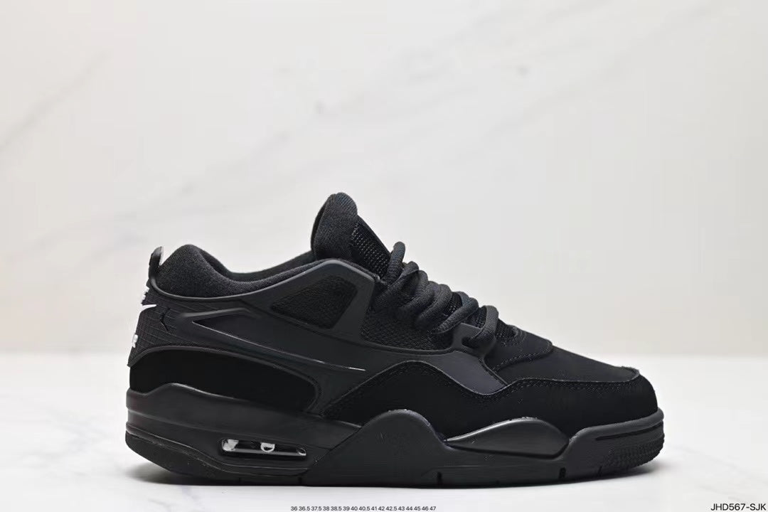 Tenis Jordan 4 Retro Negro Sin Bota.