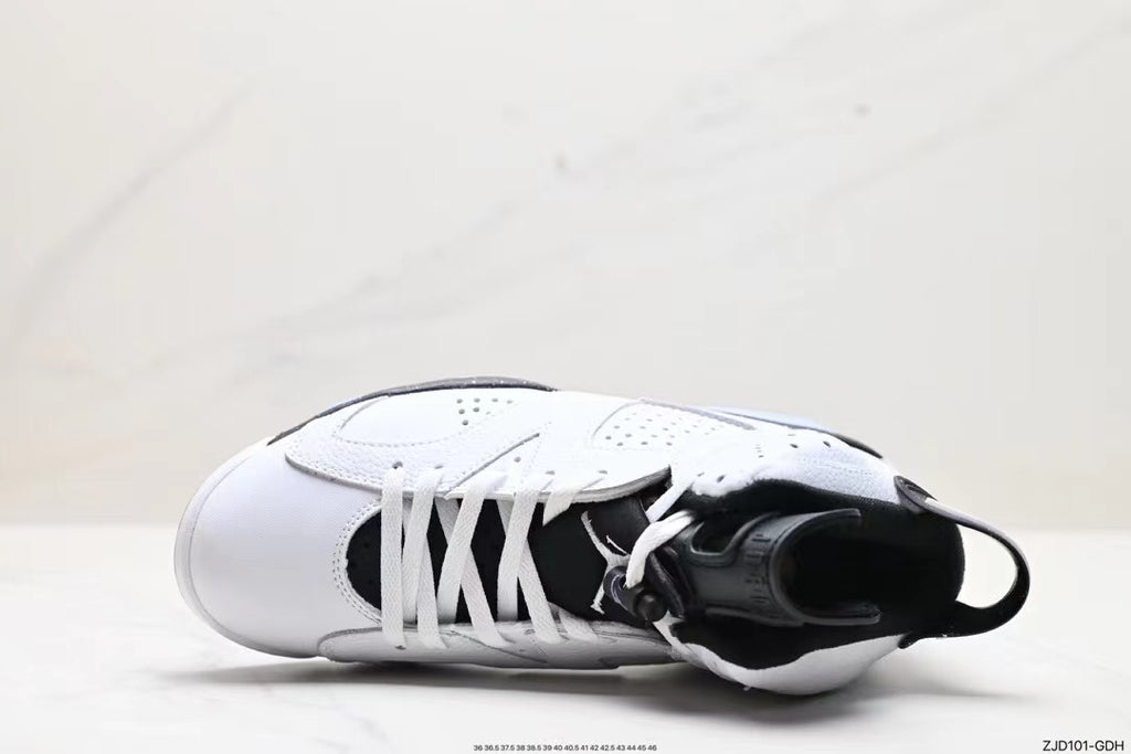 Tenis Jordan 6 Retro Blanco Negro.
