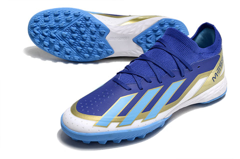 Zapatillas Torretin Crazy fast Azul Blanco Messi.