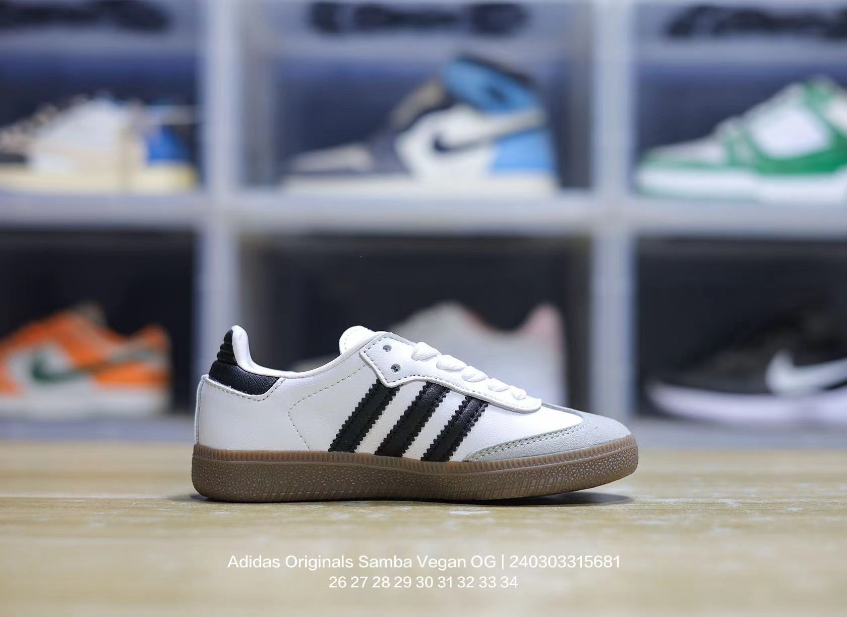 Tenis Samba Blanco Negro.
