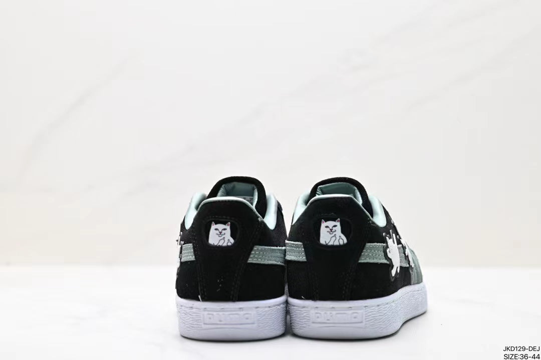 Tenis Suede XL Negro Verde.