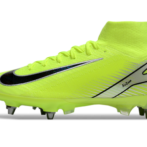 Guayos Air Zoom Verde Fosforecente Bota Tache Aluminio.