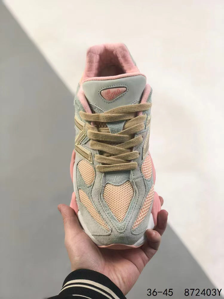 Tenis New Balanace 9060 Gris Rosa.